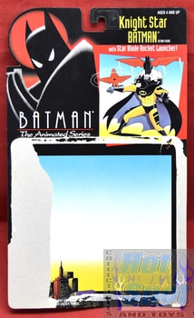 1993 Batman Animated Series Knight Star Batman Card Backer