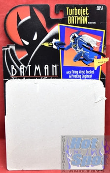 1992 Batman Animated Series Turbojet Batman Card Backer