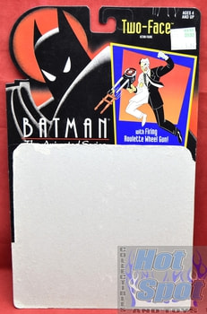 1992 Batman Animated Series Two-Face Card Backer
