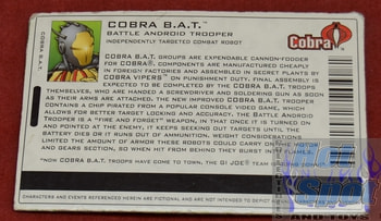 2004 Cobra BAT File Card