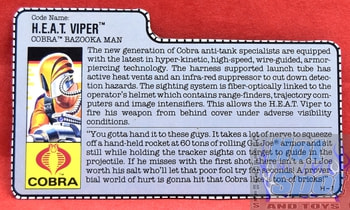 1989 HEAT Viper Bazooka Man File Card