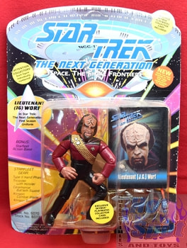 TNG Lieutenant Worf Unpunched Skybox Figure