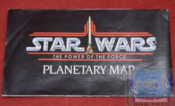 Star Wars Power of the Force Planetary Map booklet Endor