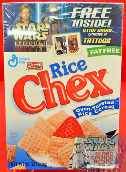 Rice Chex Star Wars Episode 2 Cereal Box