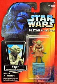 Red Card Yoda with Jedi Trainer Backpack and Gimer Stick