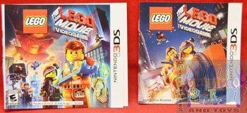 3DS The Lego Movie Video Game BOOKLET AND SLIP COVER ONLY