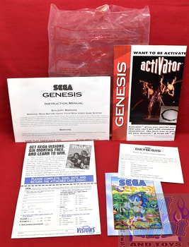 Genesis Console Model 2 Instruction Manuals Variant Inserts Packet - 1994