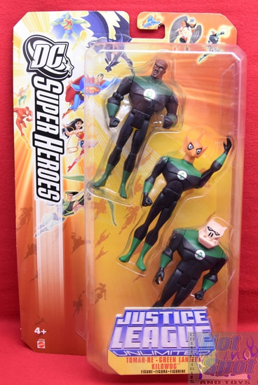 Justice League Unlimited DC Super Heroes 3 Pack Tomar-Re Green Lantern Kilowog