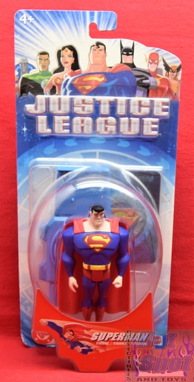 Justice League Base & Trading Card Superman Figure