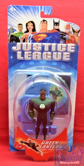 Justice League Base & Trading Card Green Lantern Figure