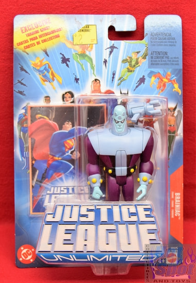 Justice League Unlimited Exclusive Trading Card Brainiac Figure