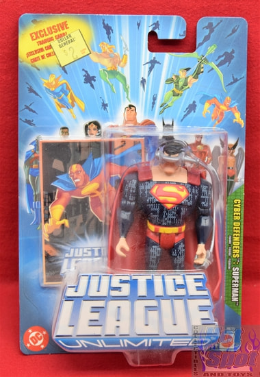 Justice League Unlimited ETC Cyber Defenders Superman Figure