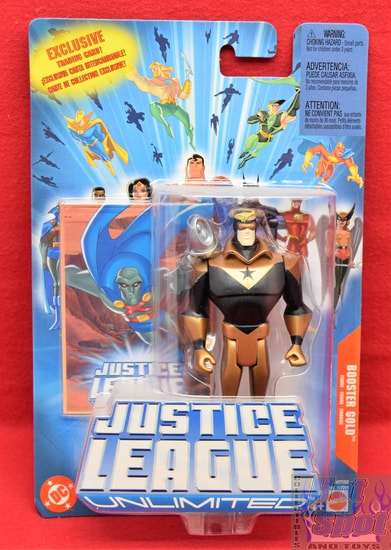 Justice League Unlimited Exclusive Trading Card Booster Gold Figure