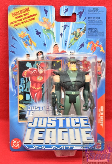 Justice League Unlimited Exclusive Trading Card Green Arrow Figure
