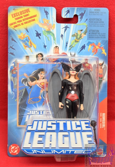 Justice League Unlimited Exclusive Trading Card Hawkgirl Figure