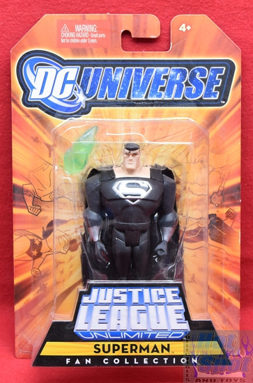 Justice League Unlimited Fan Collection Superman Black Suit Figure