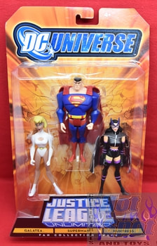 Justice League Unlimited Fan Collection Galatea Superman Huntress 3 Pack