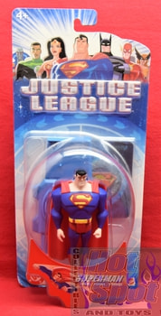 DC Universe Justice League Unlimited 4" Justice League Base & Trading Card Superman Figure