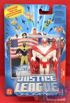 Justice League Unlimited Exclusive Trading Card Hawk Figure