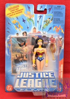 Justice League Unlimited Exclusive Trading Card Wonder Woman Figure