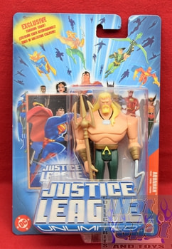 Justice League Unlimited Exclusive Trading Card Aquaman Figure