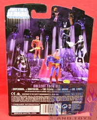 Justice League Unlimited DC Super Heroes Elongated Man Purple Card Figure