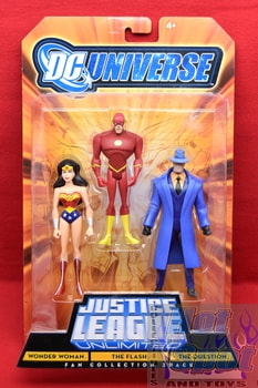 Justice League Unlimited Fan Collection Wonder Woman The Flash The Question 3 Pack