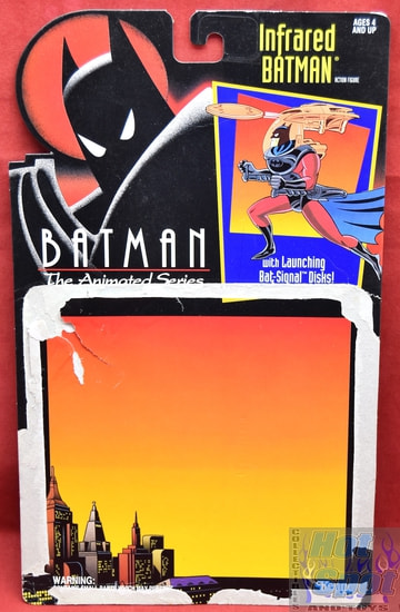 1993 Batman Animated Series Infrared Batman Card Backer