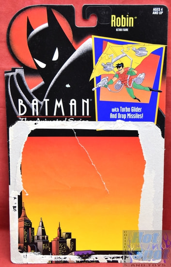1992 Batman Animated Series Robin Card Backer