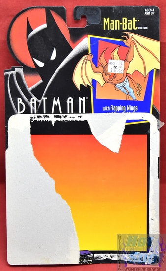 1992 Batman Animated Series Man-Bat Card Backer