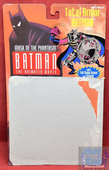 1993 Batman Animated Movie Mask of the Phantasm Total Armor Batman Card Backer