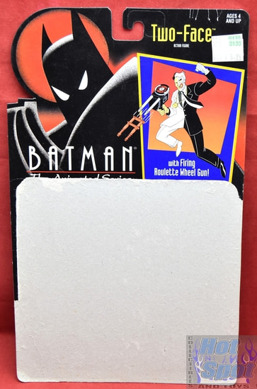 1992 Batman Animated Series Two-Face Card Backer