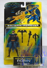 1995 Batman Forever Triple Strike Robin Carded Figure