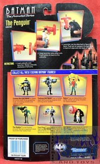 1992 Batman Animated Series The Penguin Card Backer