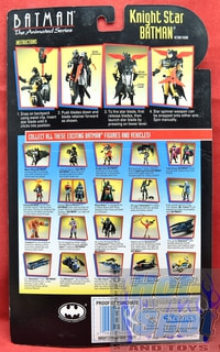 1993 Batman Animated Series Knight Star Batman Card Backer