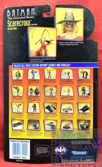 1993 Batman Animated Series Scarecrow Card Backer