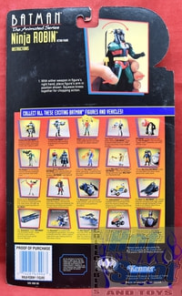 1993 Batman Animated Series Ninja Robin Card Backer