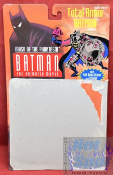 1993 Batman Animated Movie Mask of the Phantasm Total Armor Batman Card Backer