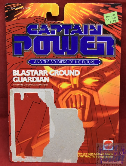 Captain Power Blastarr Ground Guardian Card Backer