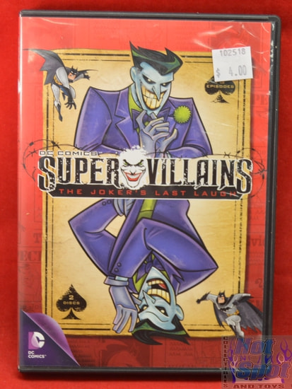 DC Comics Super Villains The Jokers Last Laugh DVD