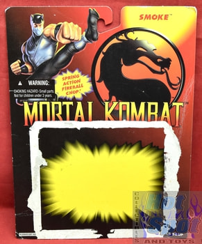 1994 Mortal Kombat Smoke Card Backer by Hasbro