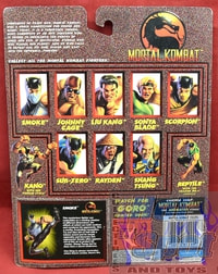 1994 Mortal Kombat Smoke Card Backer by Hasbro