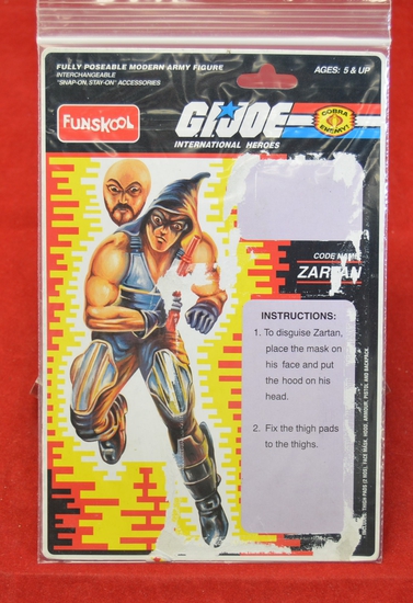 Funskool Zartan Full Card Back