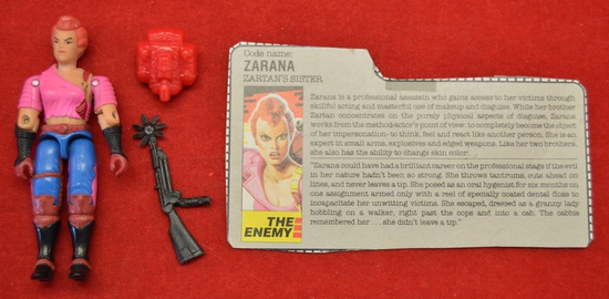 1986 Zarana (w/out earings) w/ Filecard & Accessories