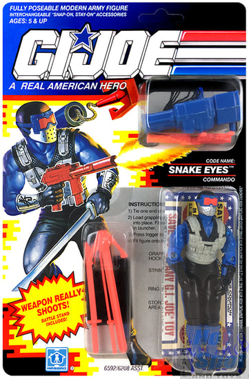 1991 Snake Eyes v4 Weapons and Accessories