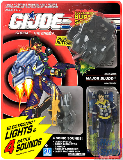 1991 Electronic Super Sonic Fighter Major Bludd Weapons and Accessories