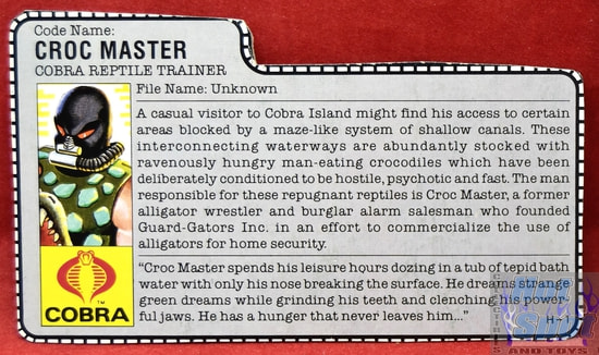 1987 Croc Master File Card