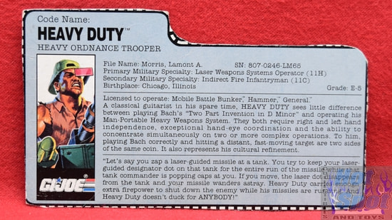 1991 Heavy Duty File Card