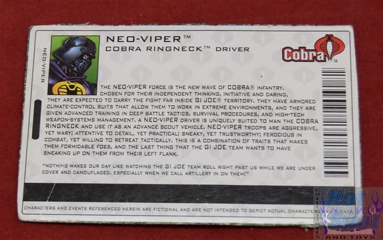 2003 Neo Viper Single Pack File Card