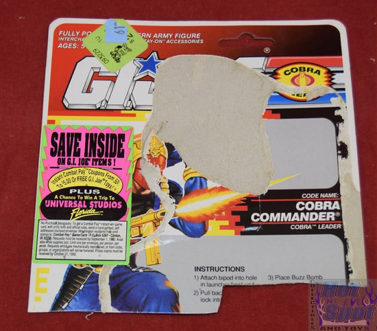 1991 Cobra Commander Partial Card Backer